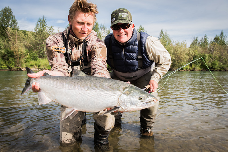 Big Alaska Silver Salmon Alaska Coho Fishing